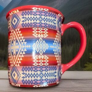 Pendleton Woolen Mills Jumbo Coffee Mug Aztec Southwest Pattern Canyonland Gift